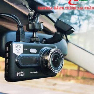 Camera hành trình DL_V12 GPS wifi Full HD kết nối điện thoại quay trước sau